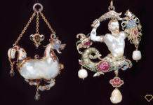 Gioielli antichi con perle barocche