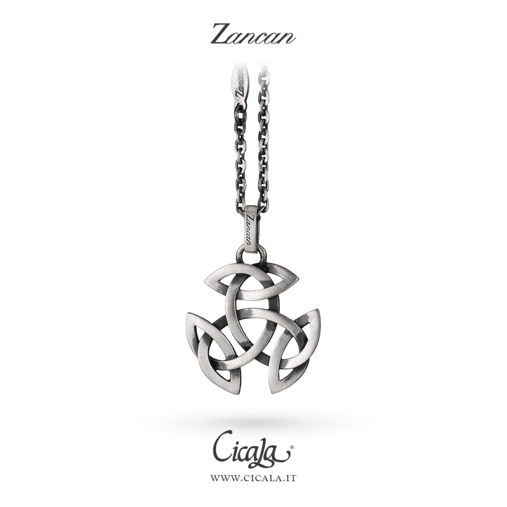Collana da uomo con simbolo celtico in argento di Zancan gioielli
