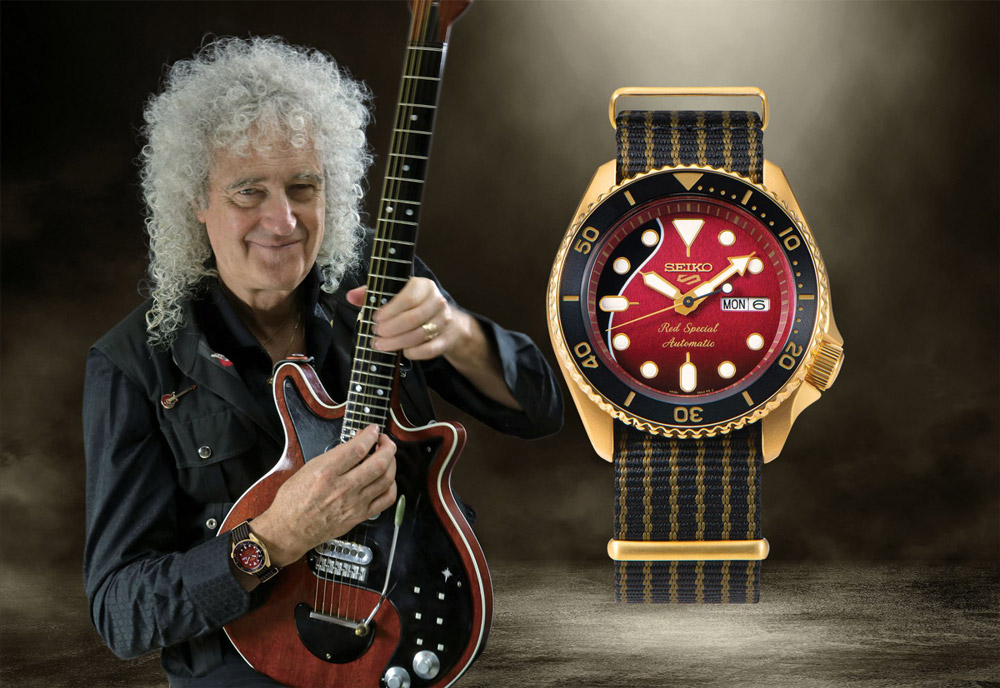 Brian May indossa il Seiko Red Special